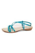  Leather Blue Strappy Sandal