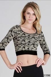  L/s Camo Crop