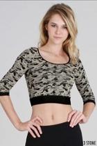  L/s Camo Crop