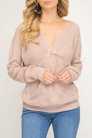  Front-twist Sweater