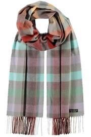  Ombre Check Orange Scarf
