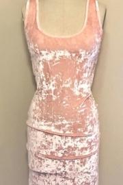  Kiki Pink Velvet Bodycon Dress