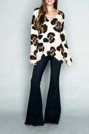  Leopard Fuzzy Sweater