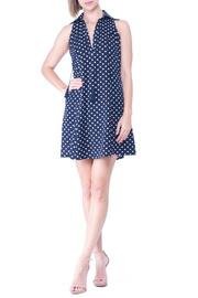  Doleen Polka Dot Contrast Lining Dress