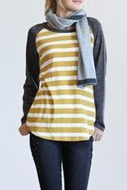 Mustard Stripe Top