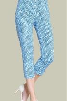  Mini-square Knit Capri
