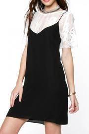  Layered Lace Tee Dress