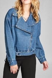  Asymmetric Denim Jacket