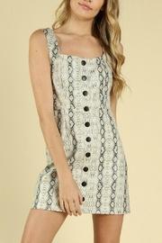  Snakeskin Overall Dress