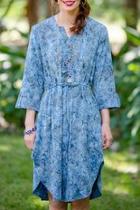  Shirtwaist Batik Dress