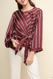  Striped Satin Top