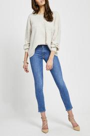  Cosmo V-back Pindot Sweater