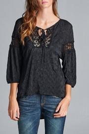  Textured High-low Hem Top