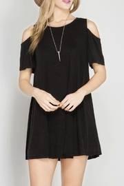 Washed Cold Shoulder Dress