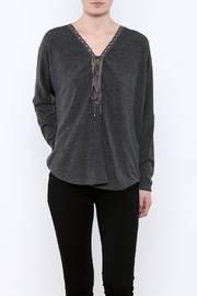  Lace-up Grommet Top