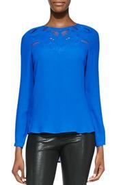  Embroidered Yoke Blouse
