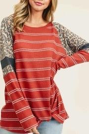  Striped Leopard Top