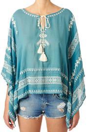  Turquoise White Top