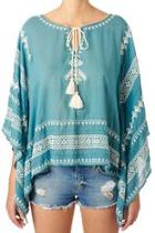  Turquoise White Top