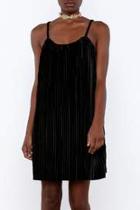  Pleated Velvet Dress
