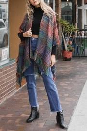  Lightweight Plaid Ruana