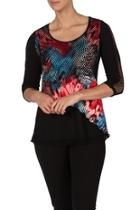  Colorful Slimming Tunic Top