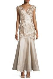  Floral Sequin Gown