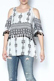  Boho Cold Shoulder Top