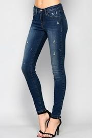  Tear Drop Skinny Denim