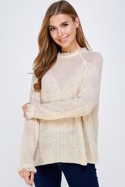  Fray Collar Sweater