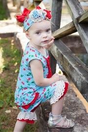  Cherry Ruffle Romper