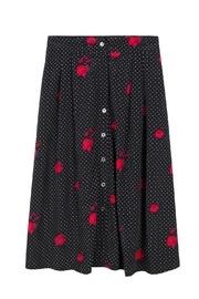 Rose Print Skirt