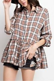  Brown Plaid Top