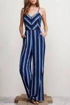  Cynthia Striped Jumpsuit