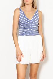  Gathered Front Crop Top