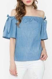  Denim Off The Shoulder Top