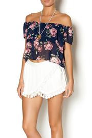  Off Shoulder Floral Blouse
