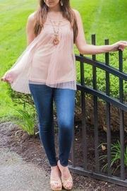  Peach Lace Tank