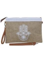  Natural Hamsa Clutch