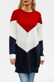 Colorblock Chevron Sweatshirt