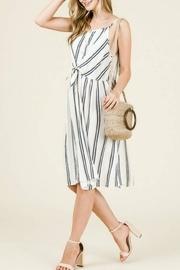  Tie-front Midi Dress