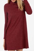  Burgundy Sweater Dress