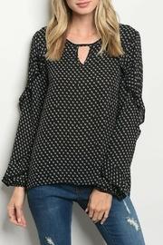  Black Cream Top