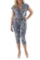  Abstract Paisley Jumpsuit
