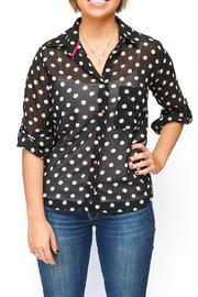  Black Polka-dot Top