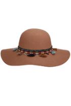  Felt Round Crown W/ Charm