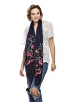  Embroidery Flower Scarf