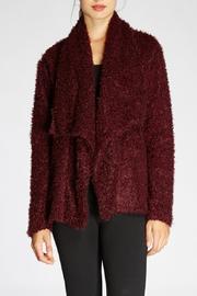  Fuzzy Burgundy Jacket