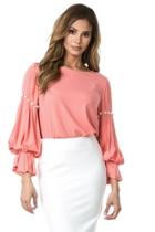 Pearl Pleated Blouse