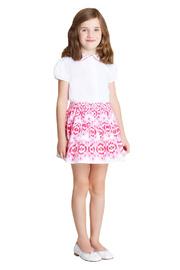  Printed Tiered Skirt